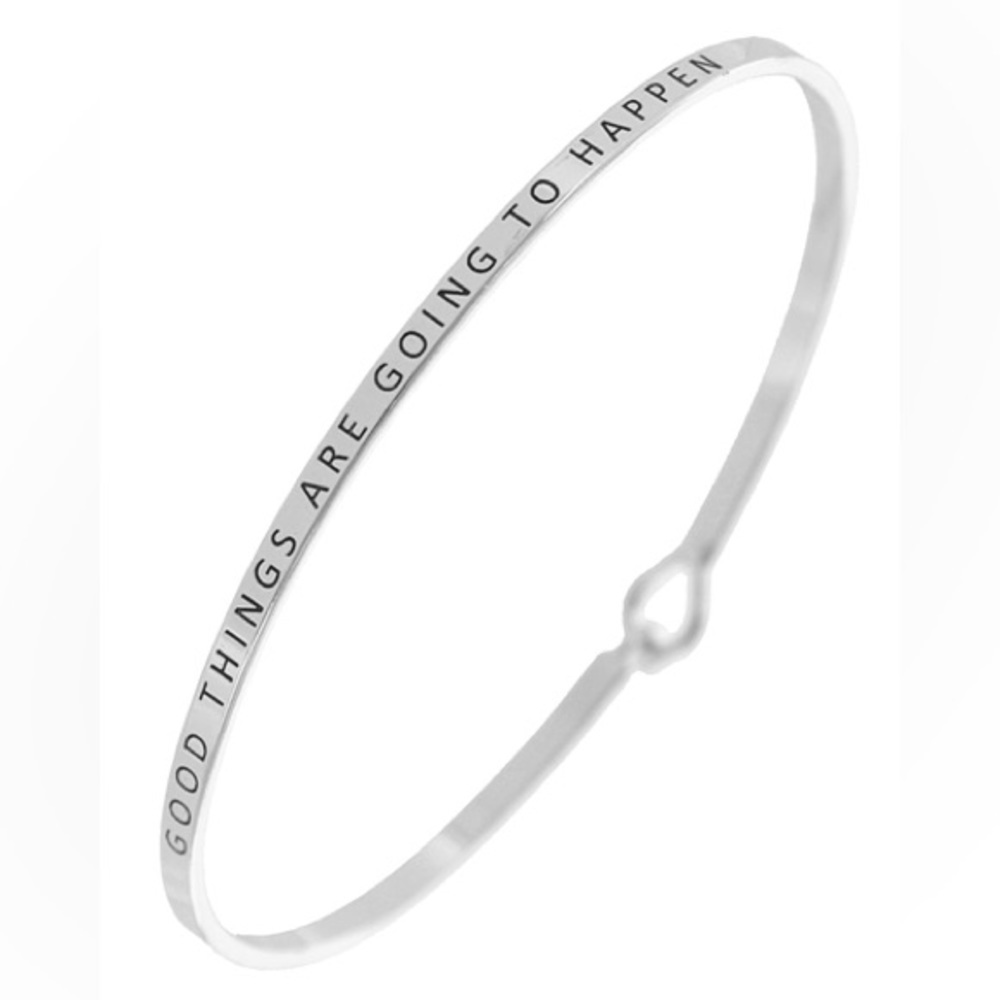 GOOD THINGS ARE GOING TK HAPPEN CUFF BRACELET